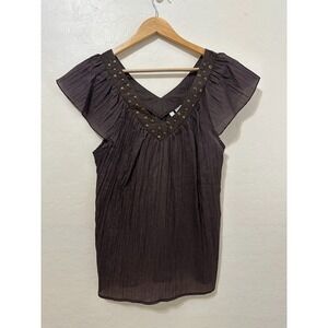 Vintage Sami Jo Woman Y2K Fairygrunge Top Sz L 90s Festival Western Boho Hippie‎